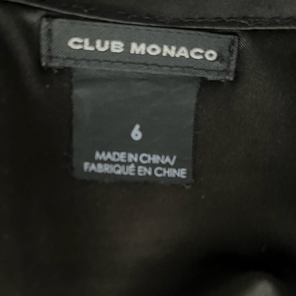 Club Monaco Black Wool Midi skirt Quiet luxury neutral office wear Style00300747 - Picture 4 of 12